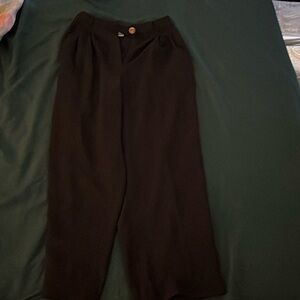 Black dress style oversized pants